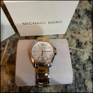 Micheal Kors Tri-color watch! Unique detail . Worn on occasion only